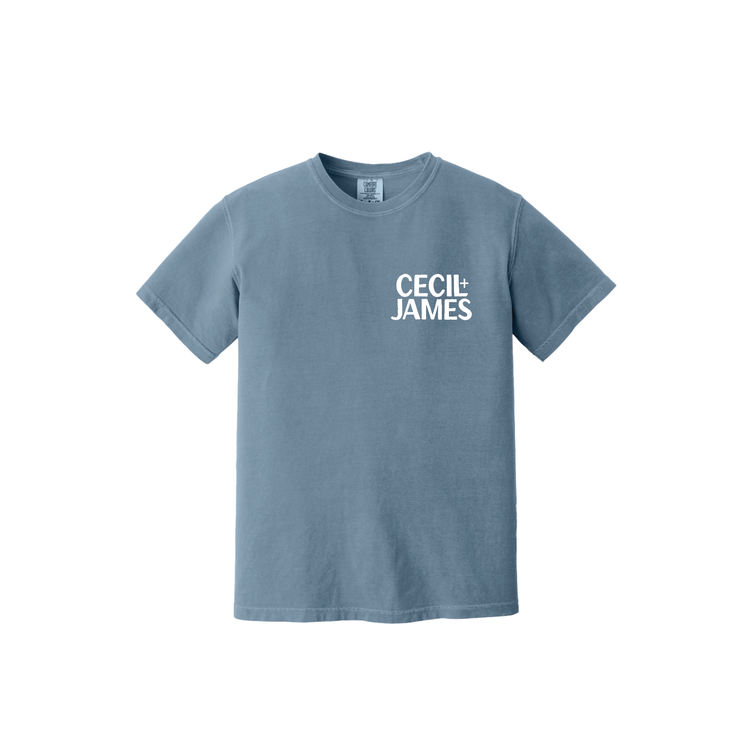 Tougher If You're Stupid Men's T-shirt: Ice Blue + White / Full Front