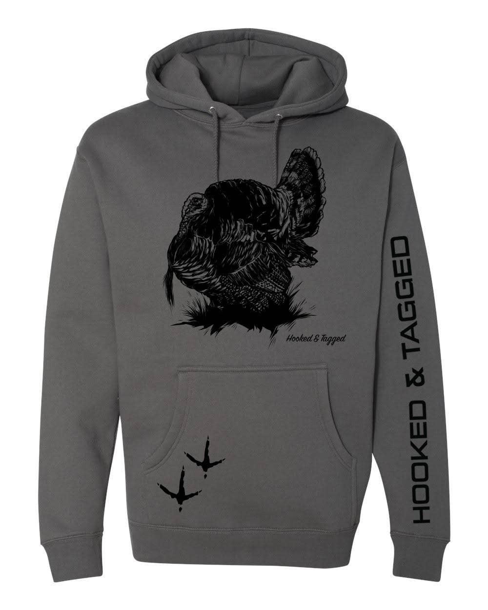 H&T Turkey Hoodie: Cement / Large