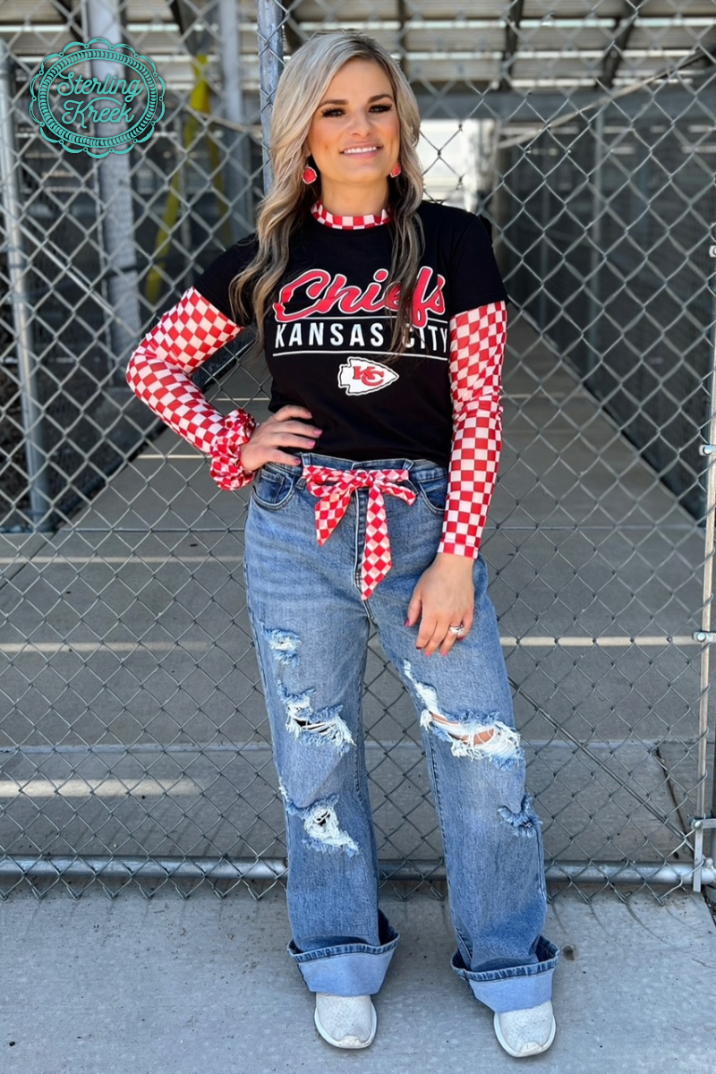 Pep Rally Mesh Top Red: