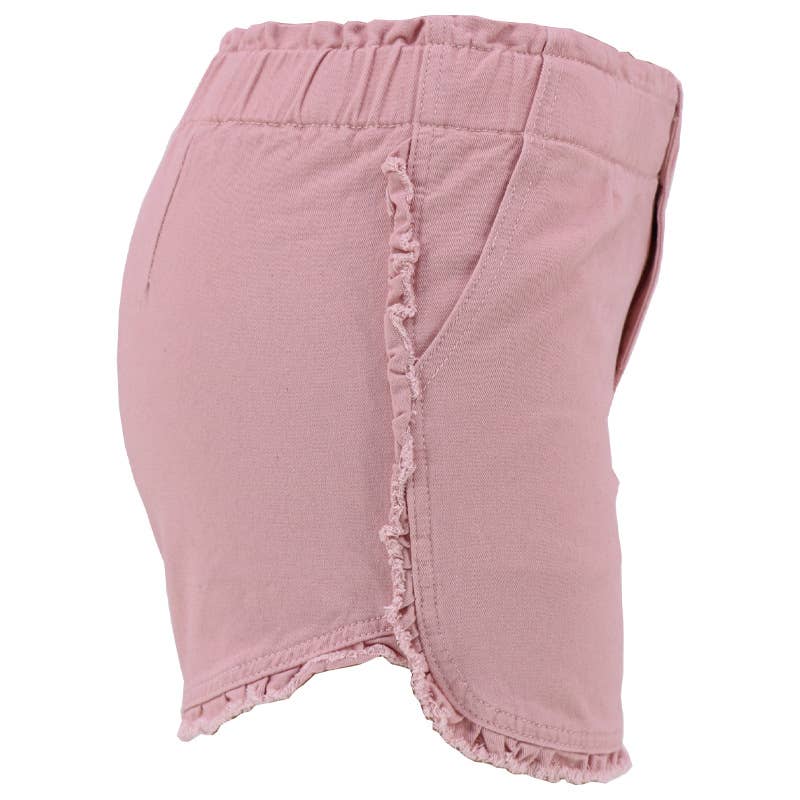 Summer vintage high stretch high waist denim shorts women: Pink