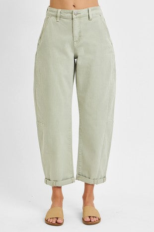 Risen Jeans Green Barrel
