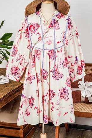 Floral Valentine dress