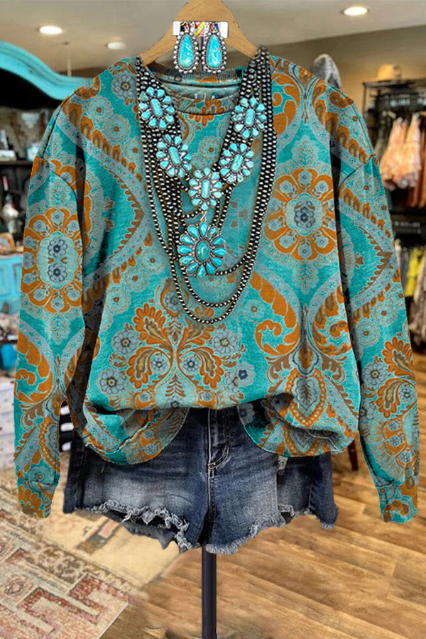 turquoise top