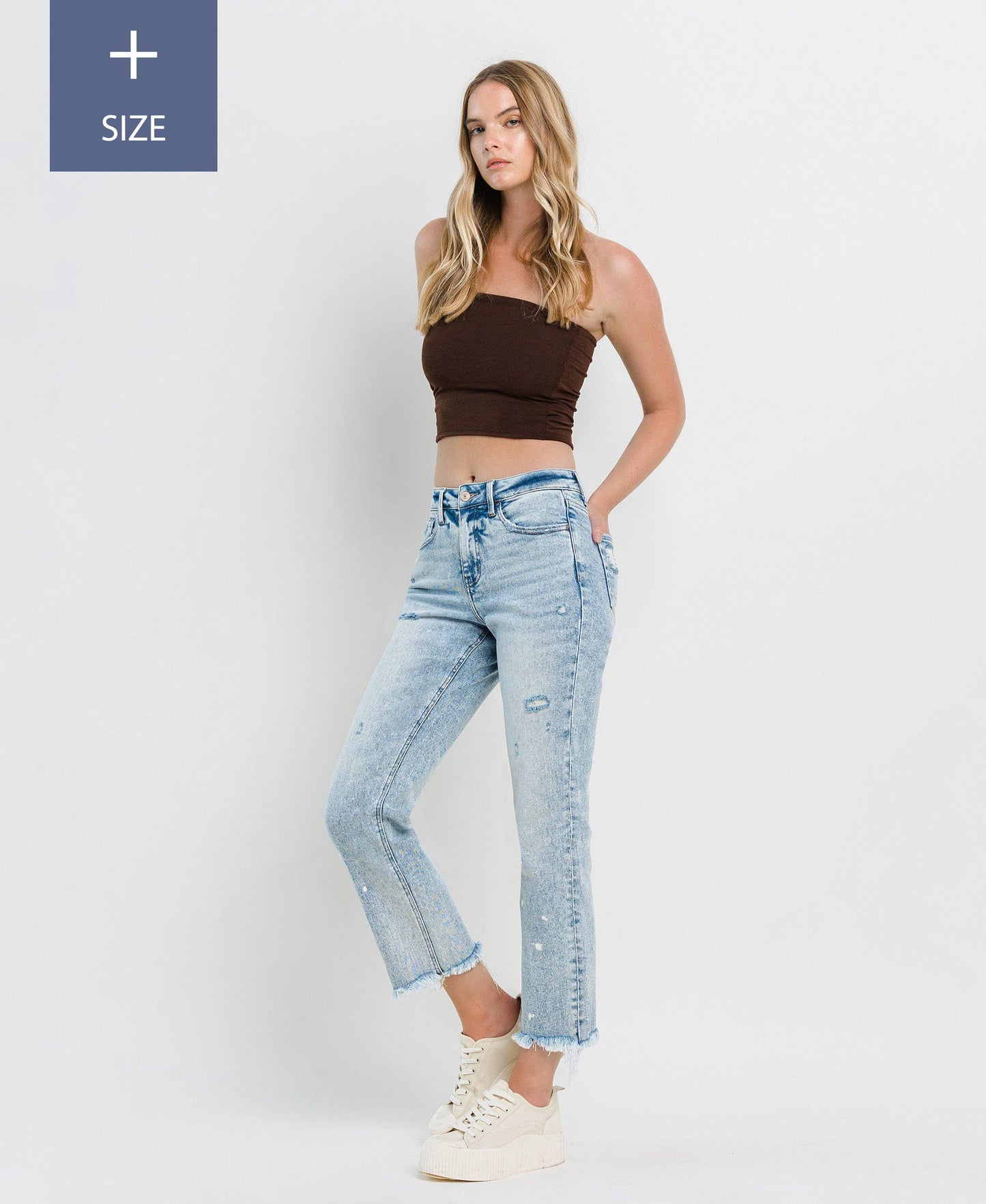 TUMMY CONTROL HIGH RISE STRAIGHT JEANS LV1295-P: DISCOVER ME
