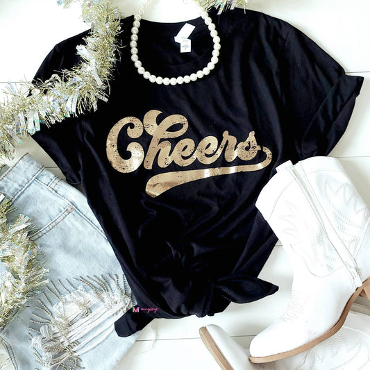 Cheers New Years Shirt (Black)