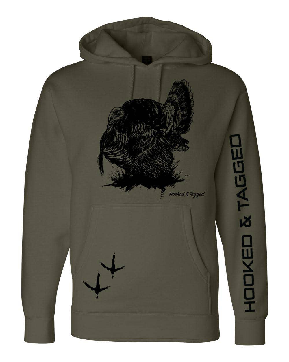 H&T Turkey Hoodie: Cement / Large