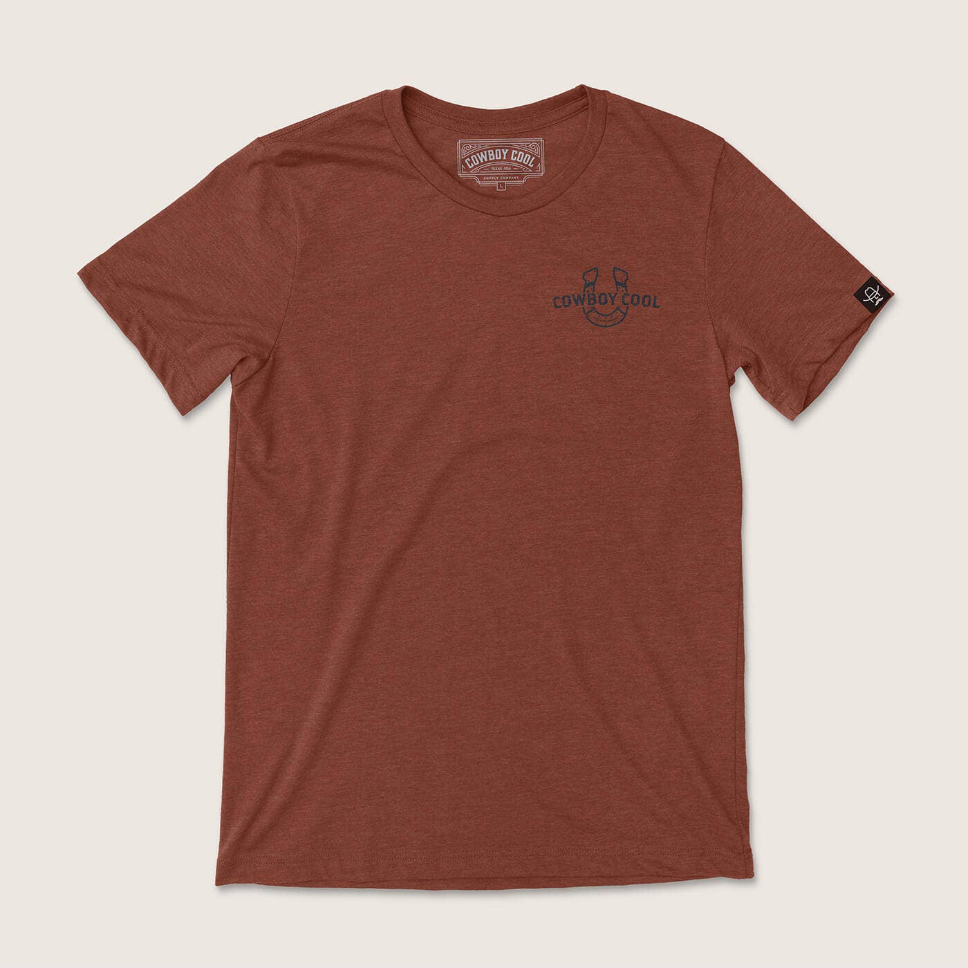 Outlaw Stables Western Graphic Tee: Heather Clay