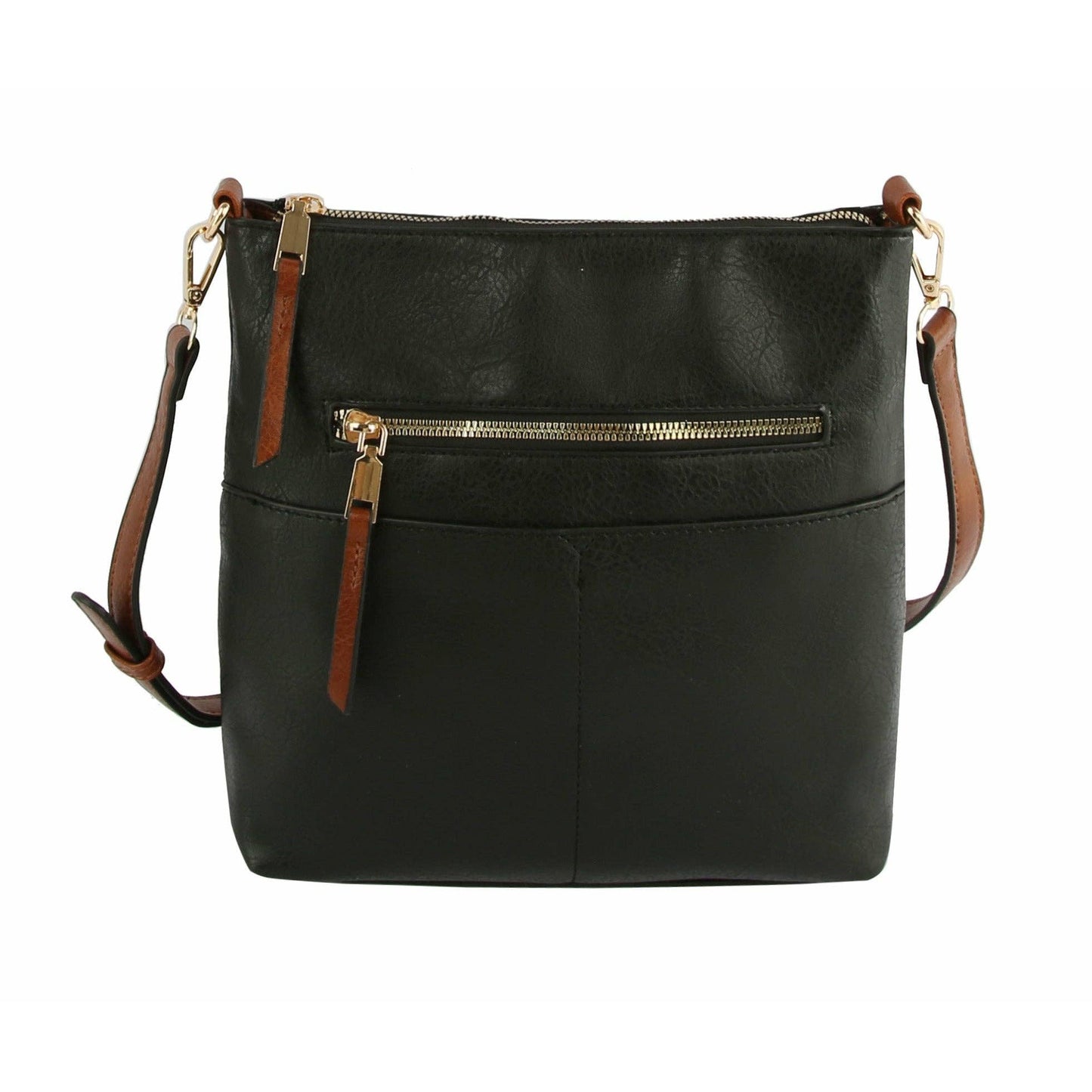 Classic Front Pocket Crossbody Sling: MUSTARD