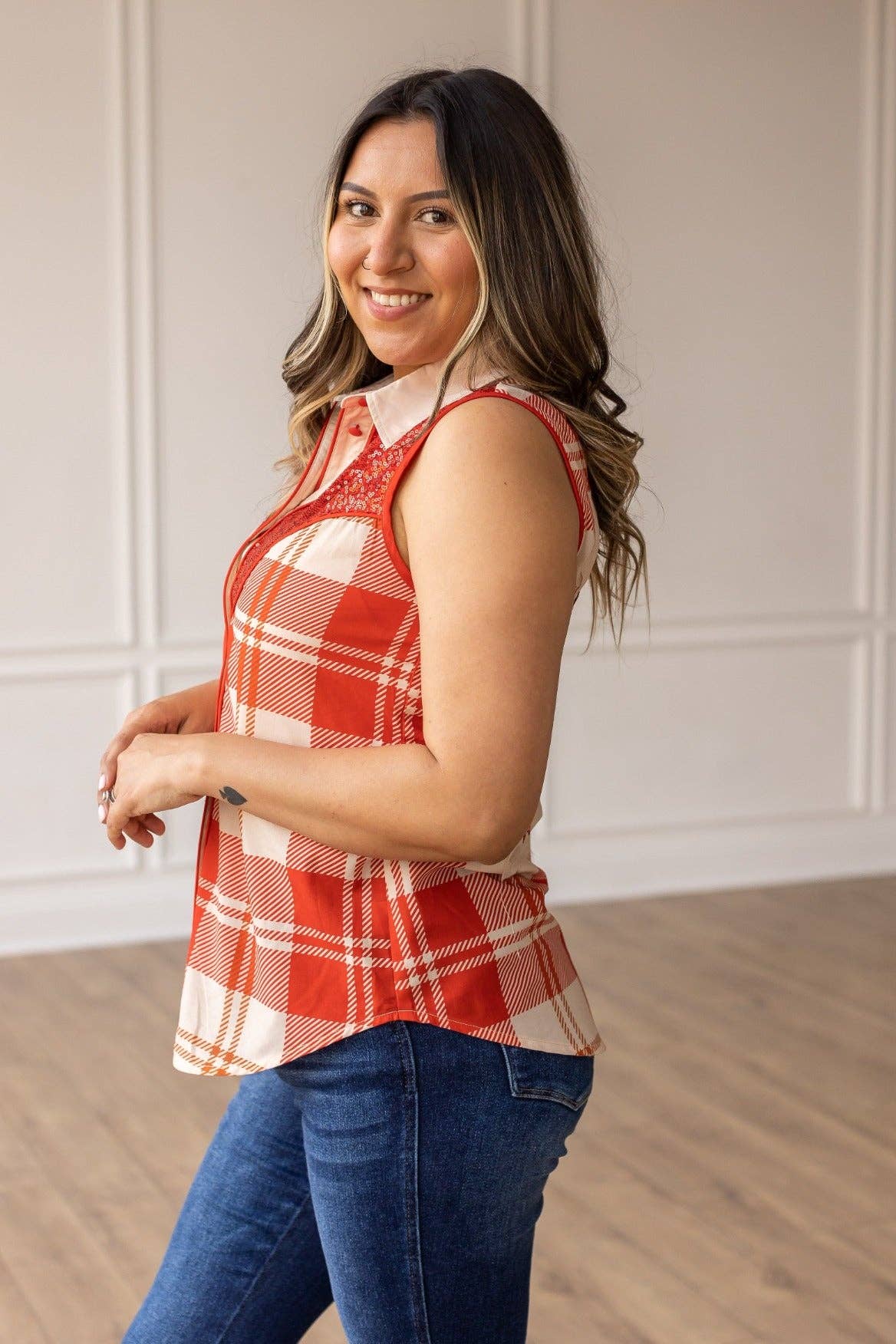 Can I Get A YeeHaw Button Up: Red / 2X-Large