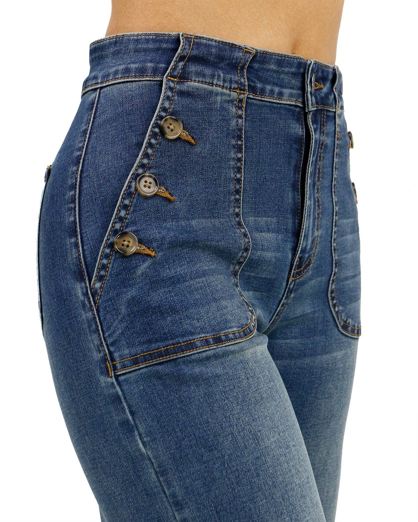 Sailor Denim Jeans in Mid-Wash: Mid-Wash 2-16