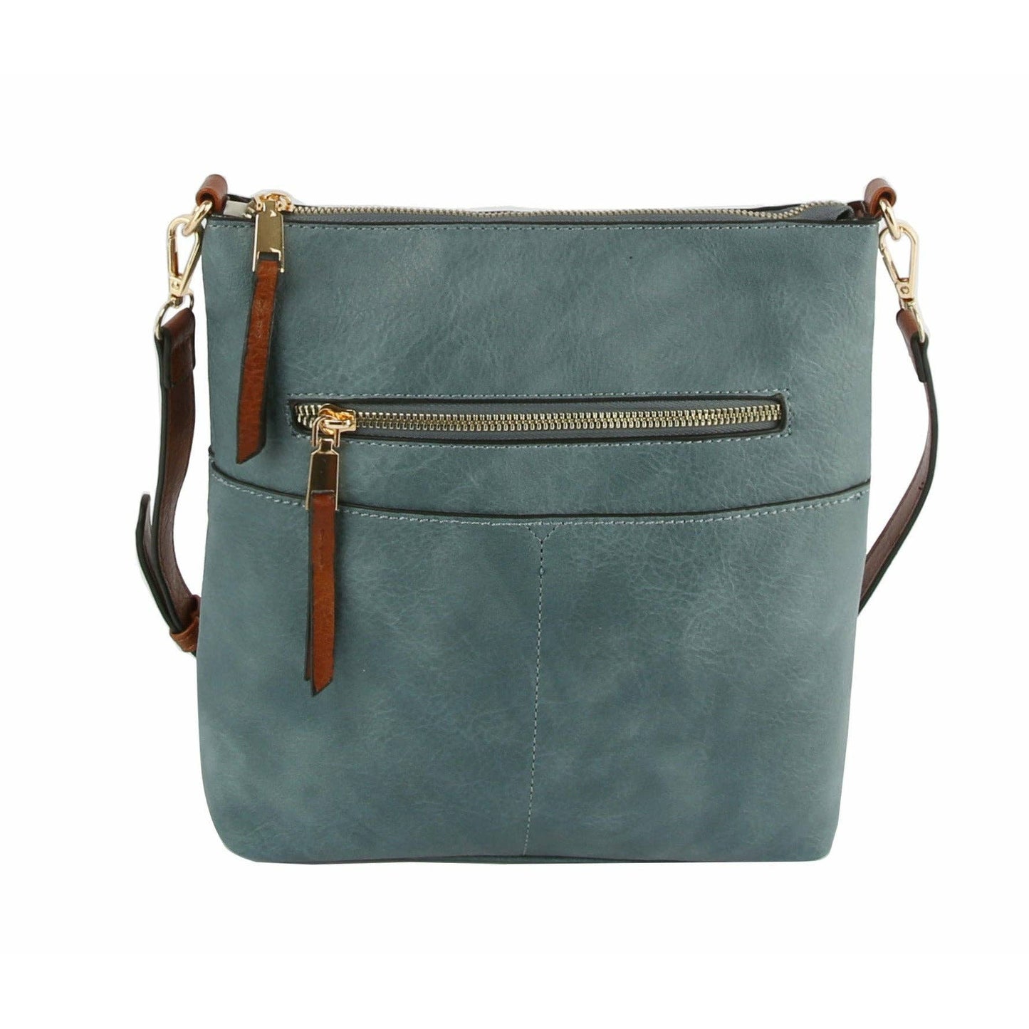 Classic Front Pocket Crossbody Sling: MUSTARD