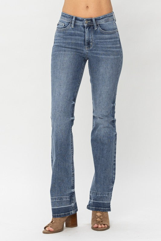 Judy Blue Mid-Rise Western Bootcut - Plus