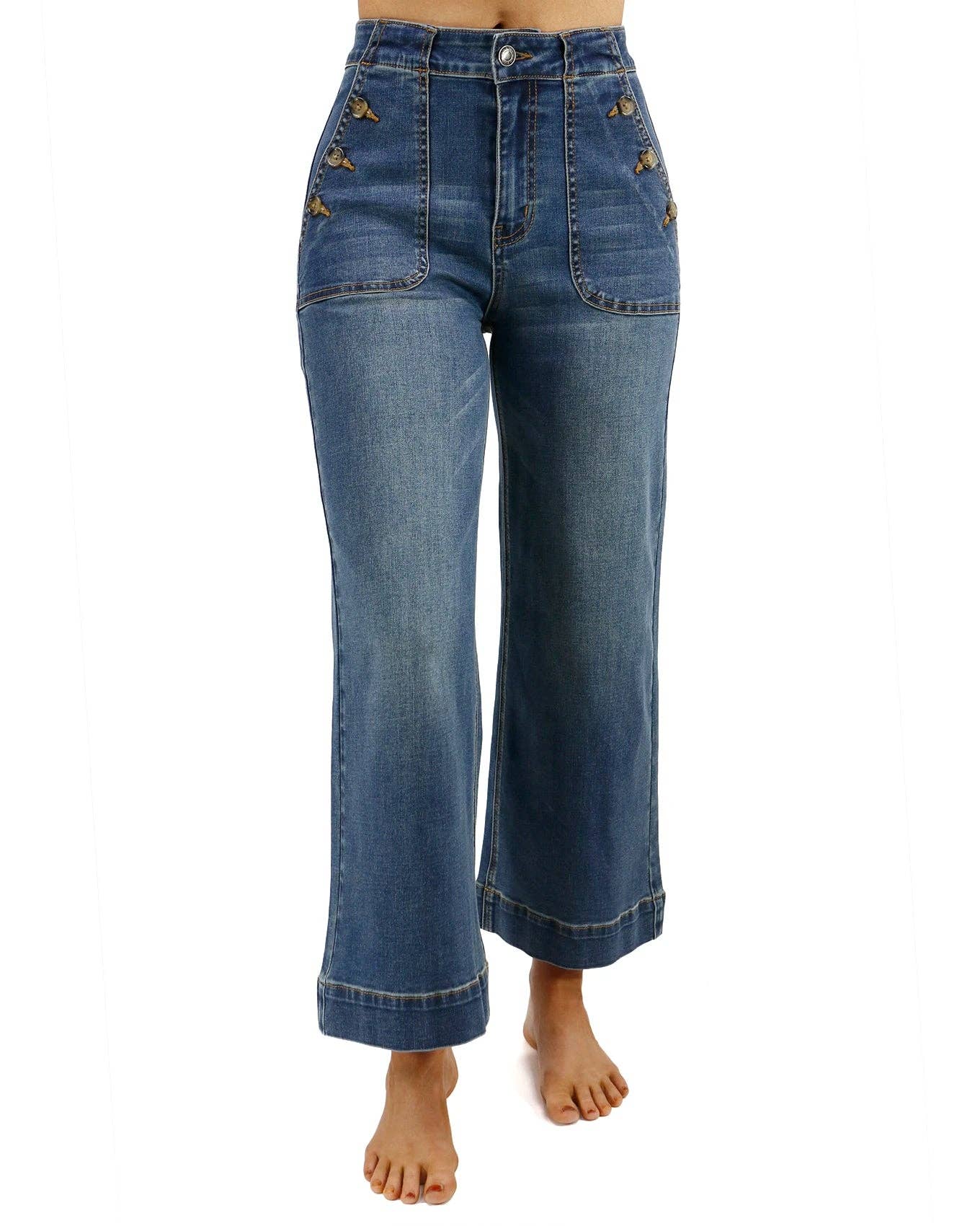 Sailor Denim Jeans in Mid-Wash: Mid-Wash 2-16