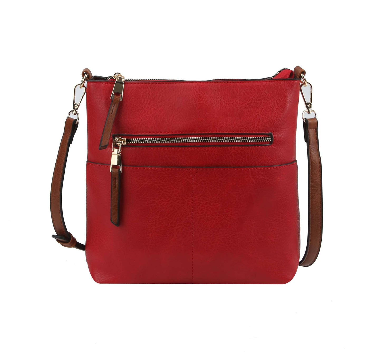 Classic Front Pocket Crossbody Sling: MUSTARD