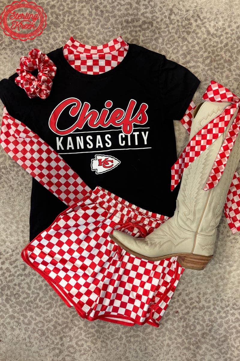 Pep Rally Mesh Top Red: