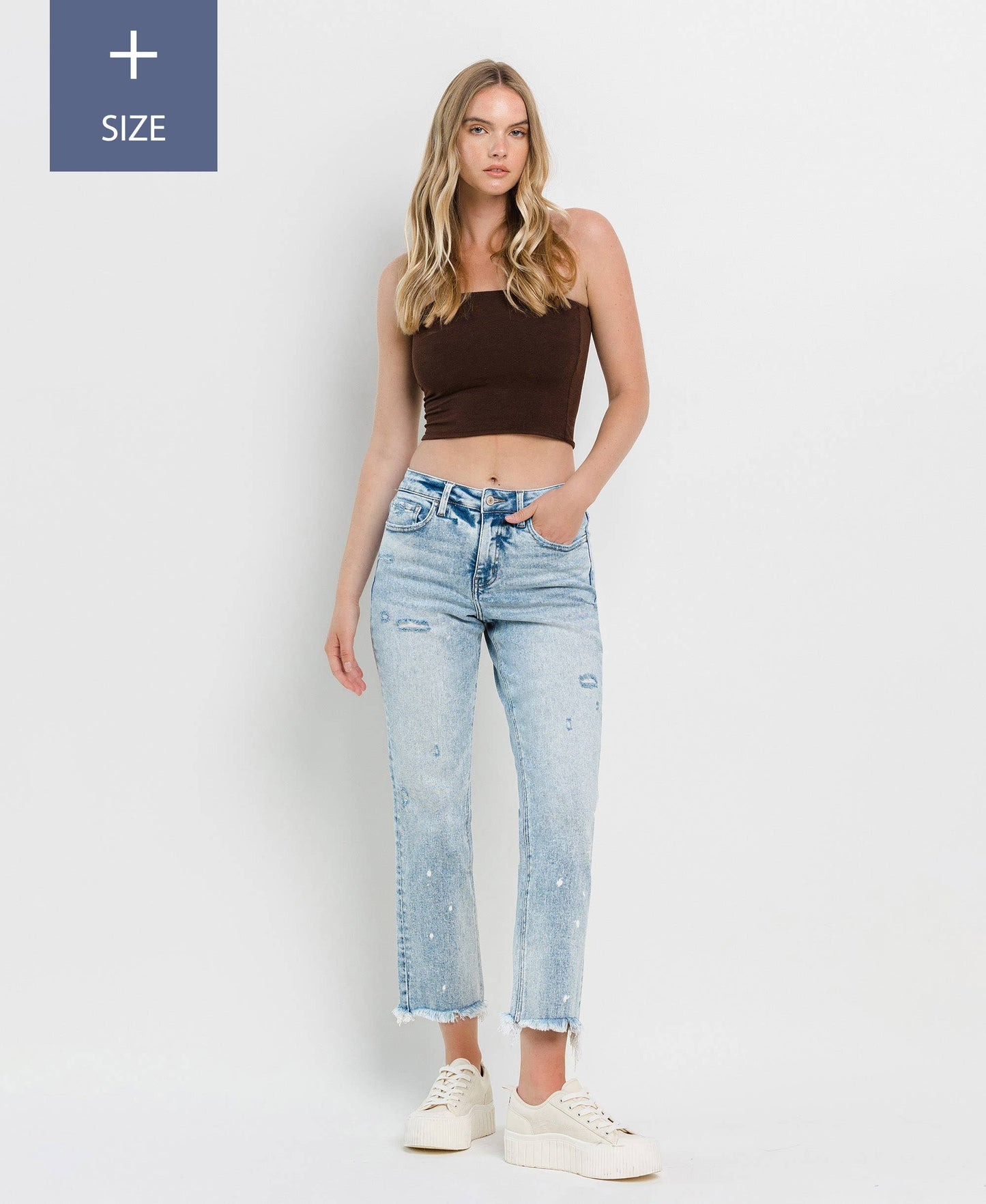 TUMMY CONTROL HIGH RISE STRAIGHT JEANS LV1295-P: DISCOVER ME