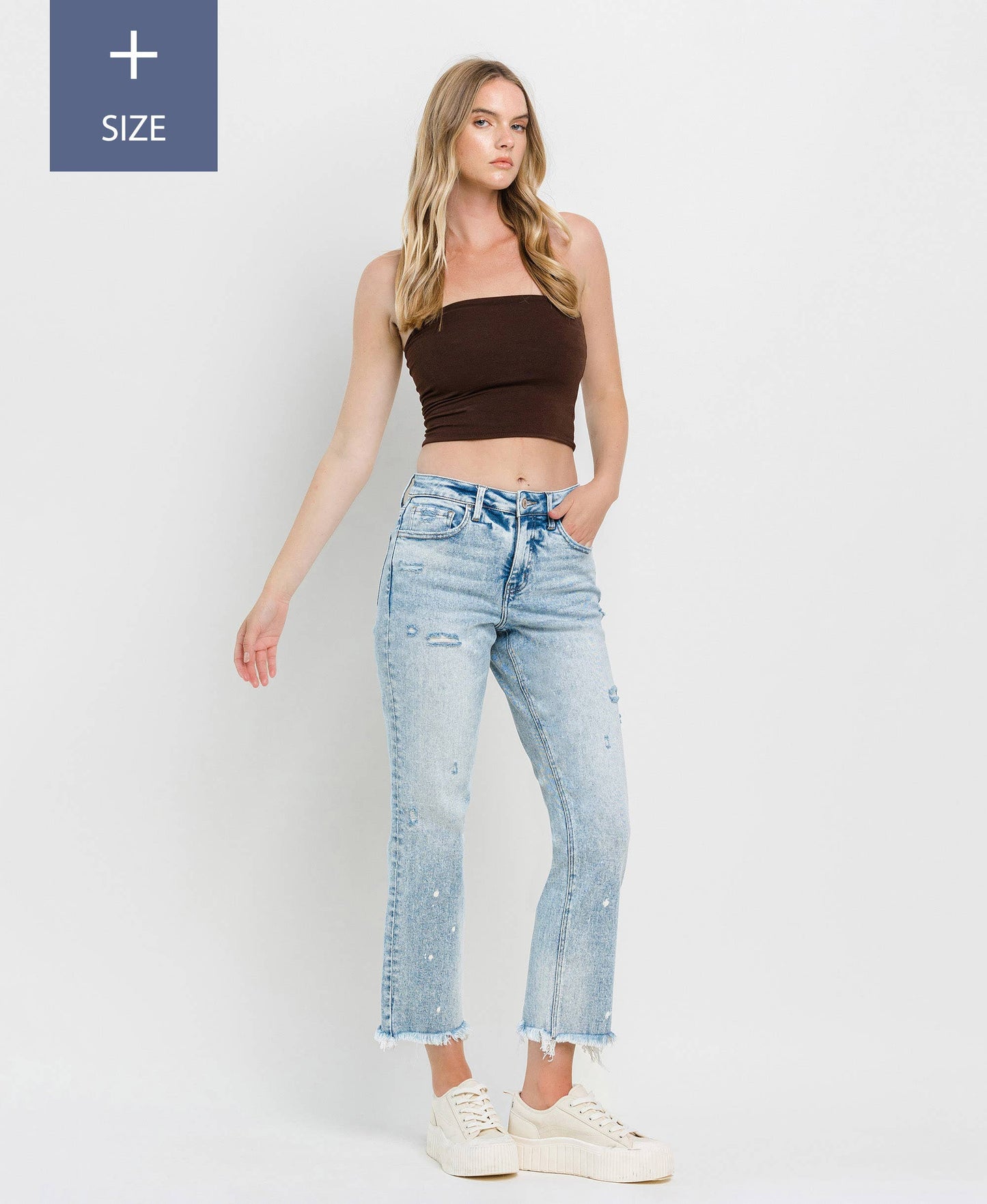 TUMMY CONTROL HIGH RISE STRAIGHT JEANS LV1295-P: DISCOVER ME