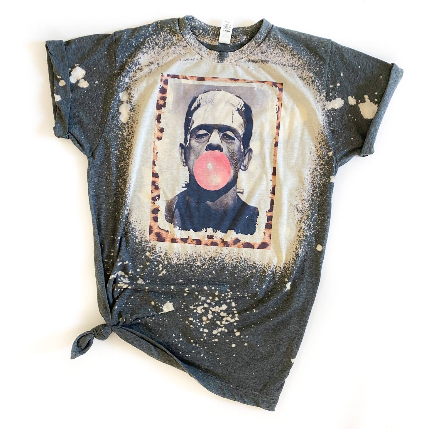 Grey Frankenstein Bleached Tee
