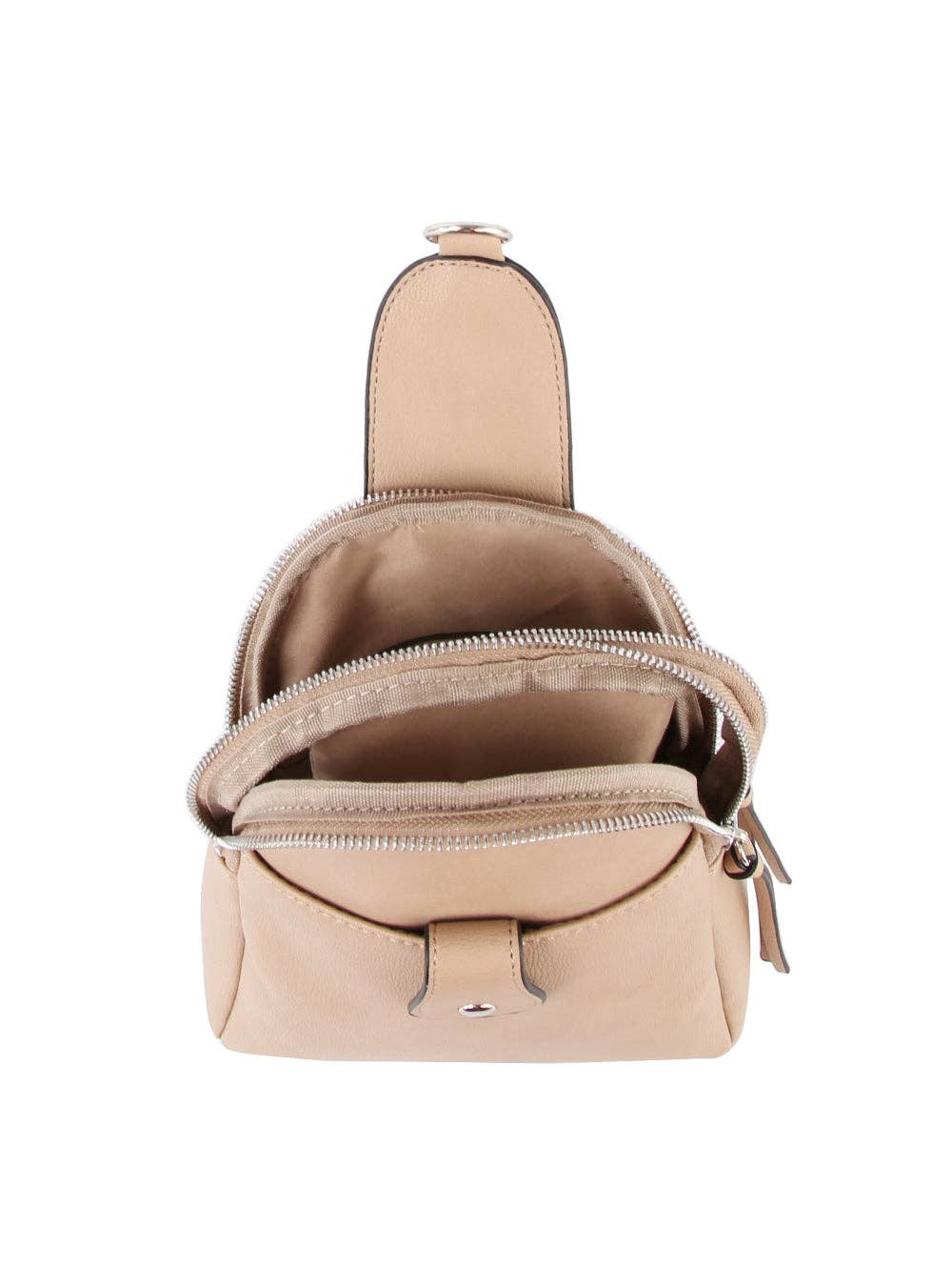 Guitar Strap Sling Crossbody Backpack: Red