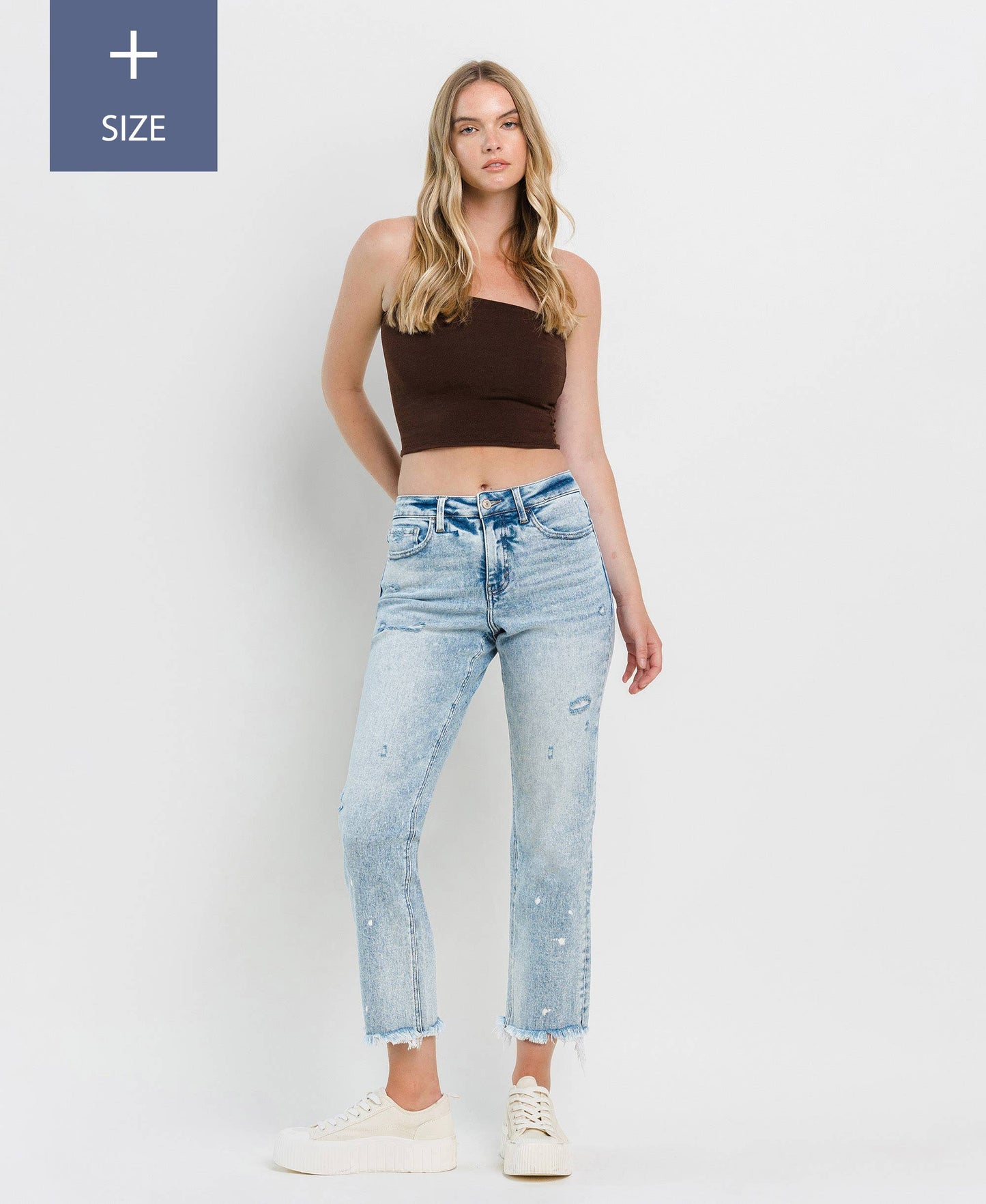 TUMMY CONTROL HIGH RISE STRAIGHT JEANS LV1295-P: DISCOVER ME
