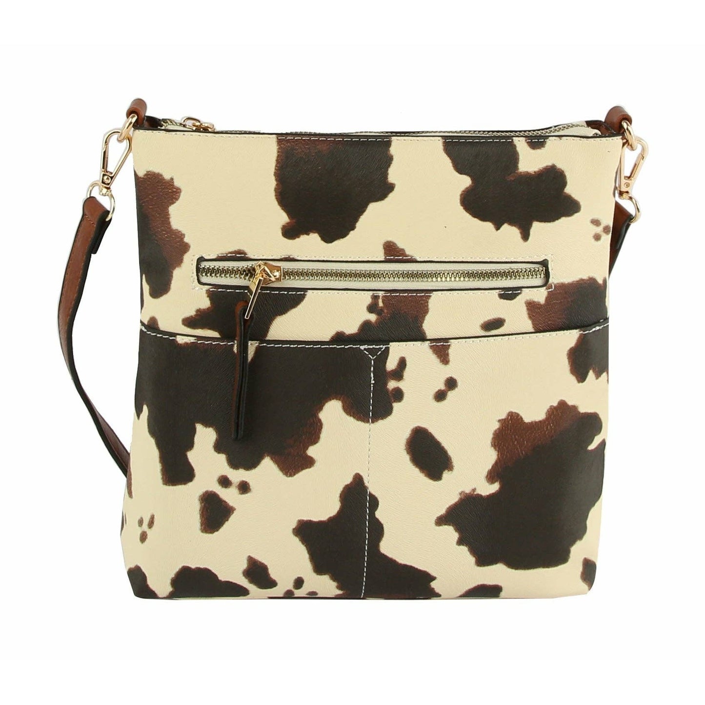Classic Front Pocket Crossbody Sling: MUSTARD