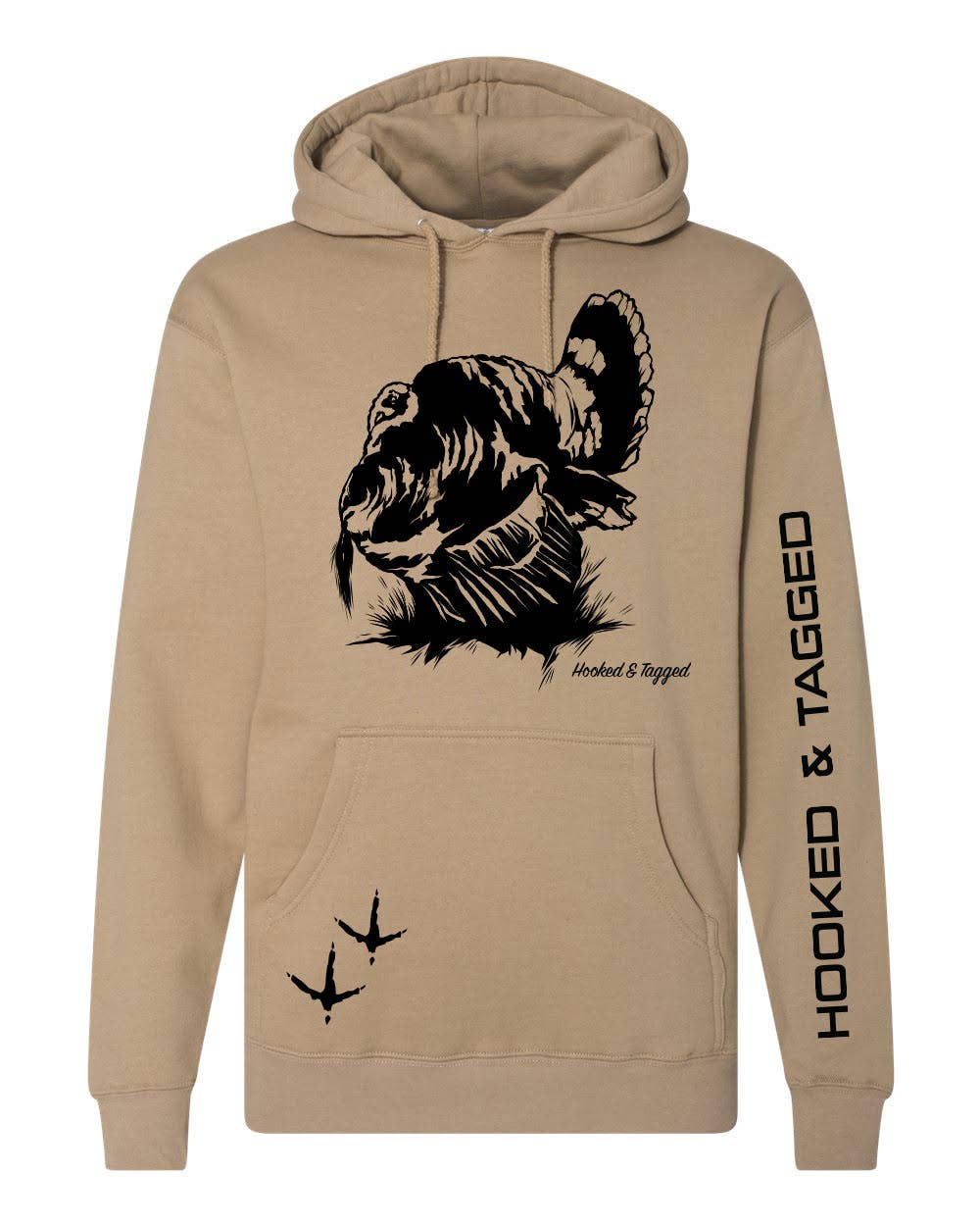H&T Turkey Hoodie: Cement / Large