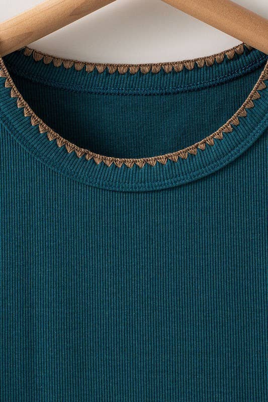 Structure Knit Casual Tank Top: Brown / S-2/M-2/L-2