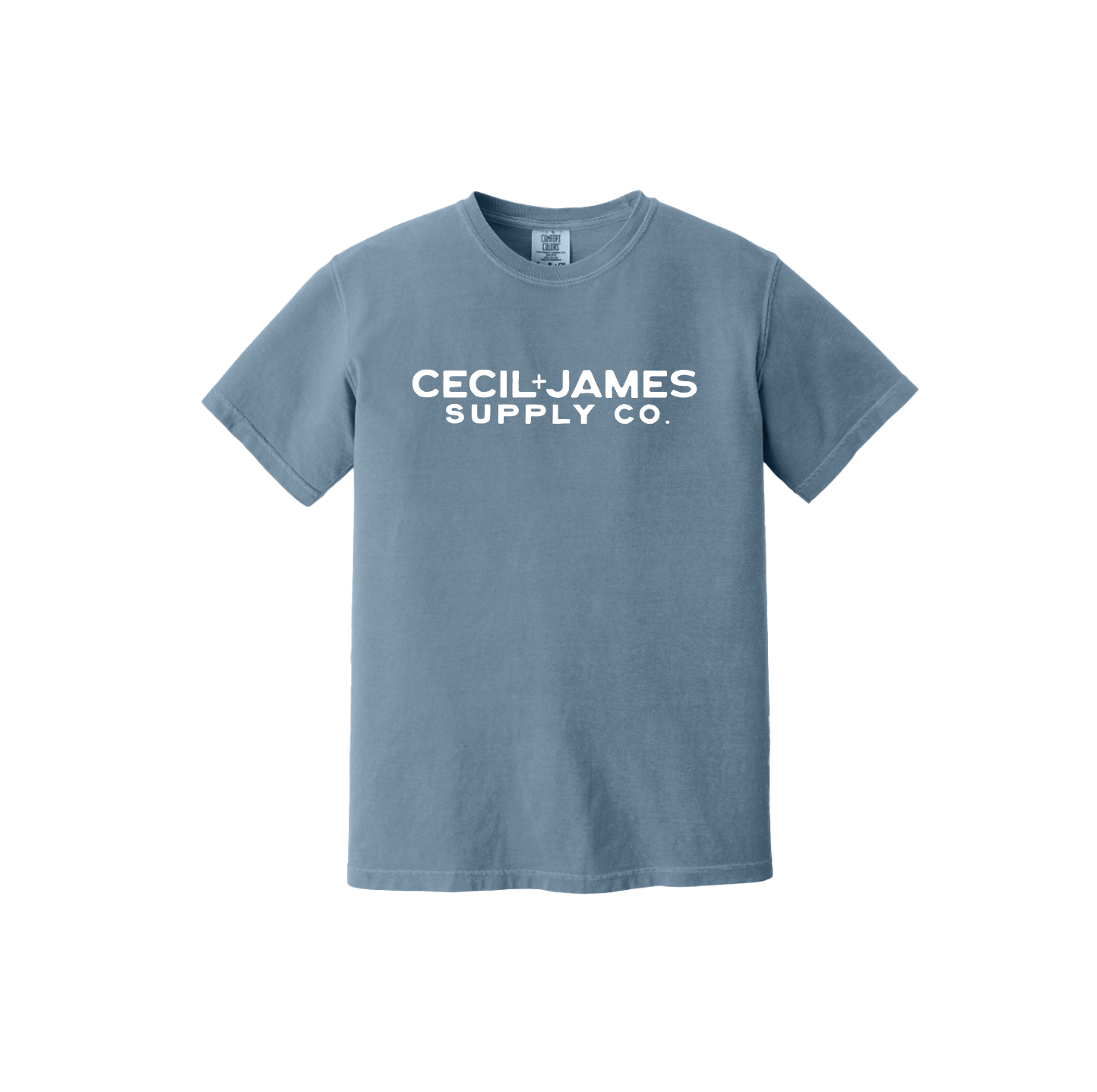 Tougher If You're Stupid Men's T-shirt: Ice Blue + White / Full Front
