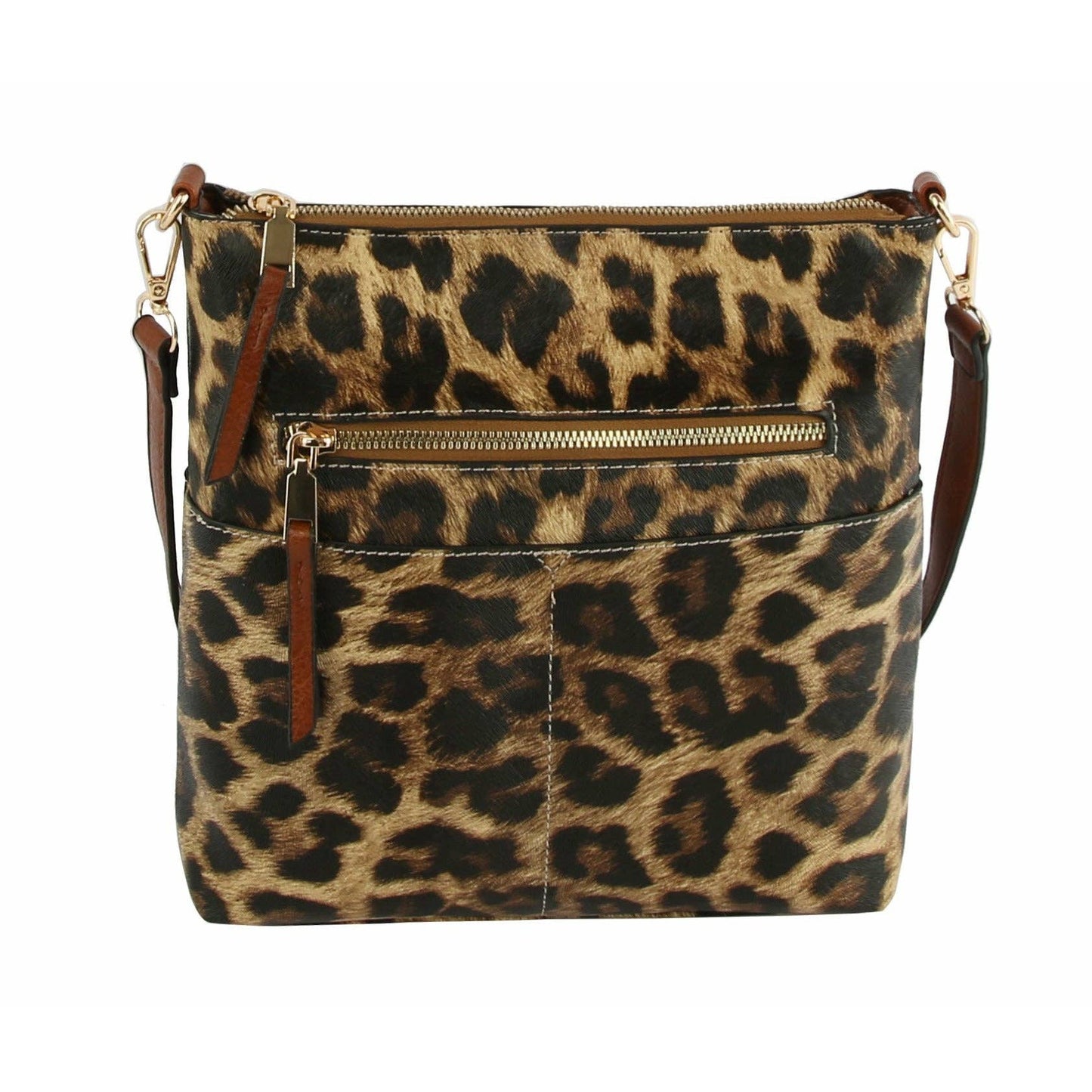 Classic Front Pocket Crossbody Sling: MUSTARD