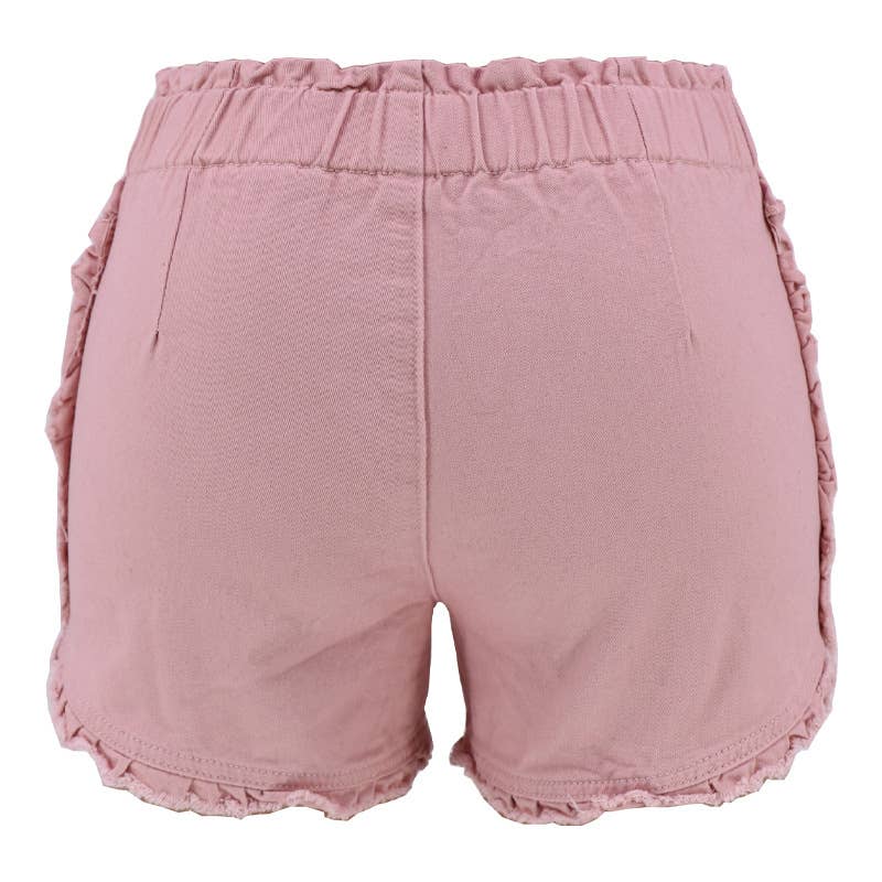 Summer vintage high stretch high waist denim shorts women: Pink