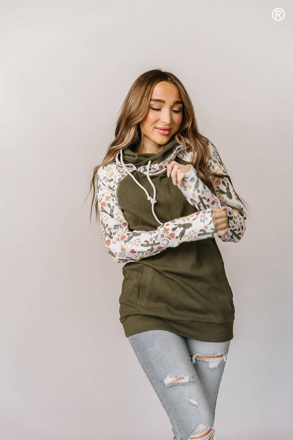 DoubleHood™ Sweatshirt- Cactus Blossom