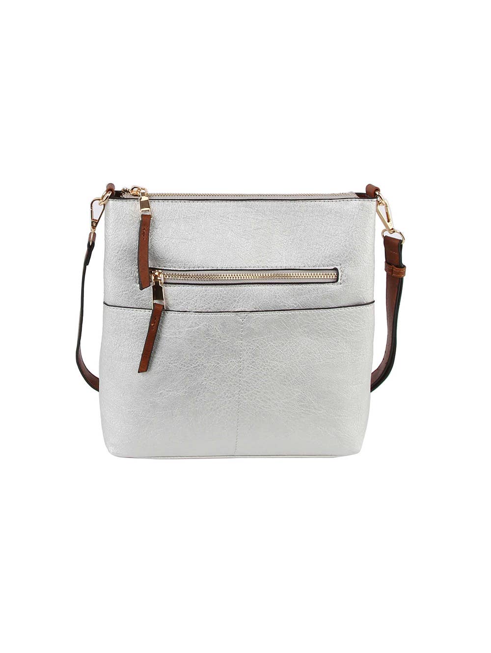 Classic Front Pocket Crossbody Sling: MUSTARD