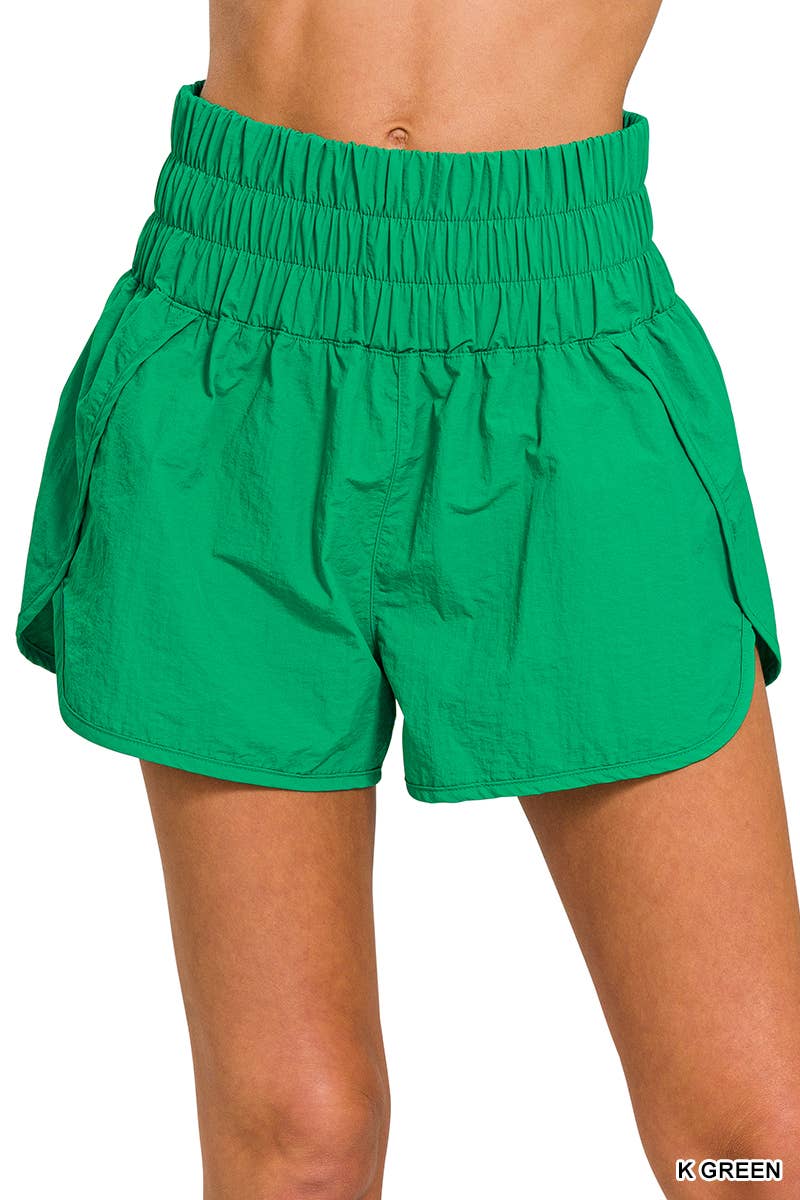 ...SI-24416 Track shorts w/ lining brief & back mesh pocket: EGGPLANT-153132