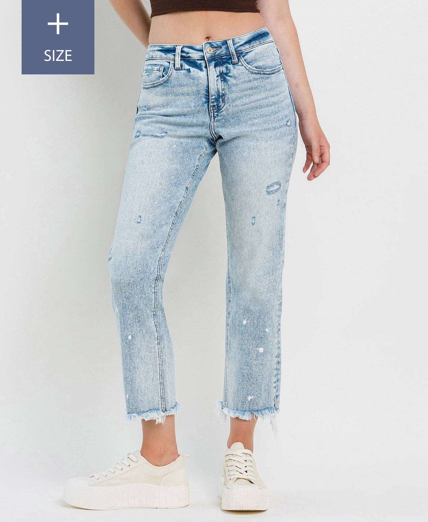 TUMMY CONTROL HIGH RISE STRAIGHT JEANS LV1295-P: DISCOVER ME