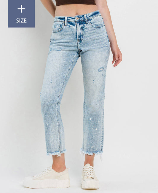 TUMMY CONTROL HIGH RISE STRAIGHT JEANS LV1295-P: DISCOVER ME