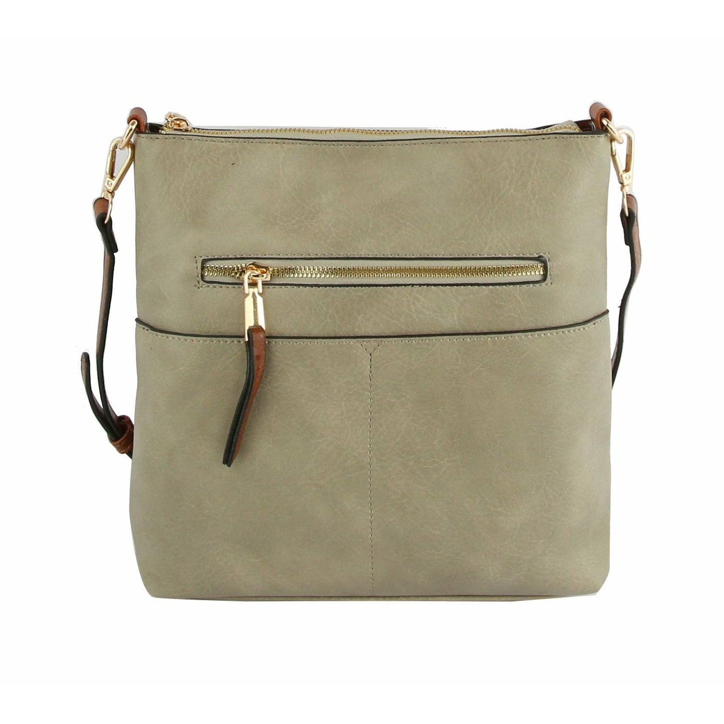 Classic Front Pocket Crossbody Sling: MUSTARD