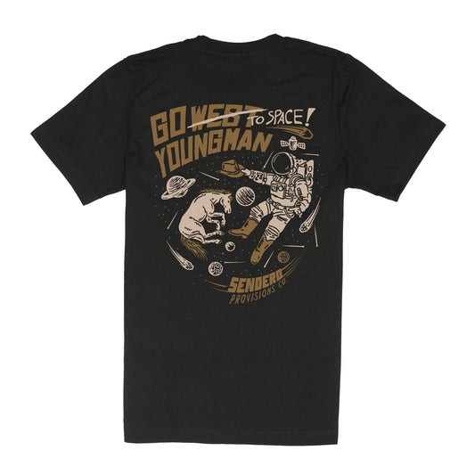 To Space T-Shirt: Black / Large