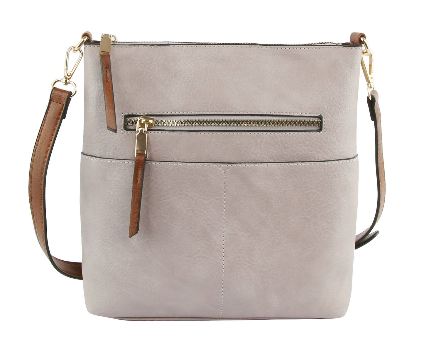 Classic Front Pocket Crossbody Sling: Red