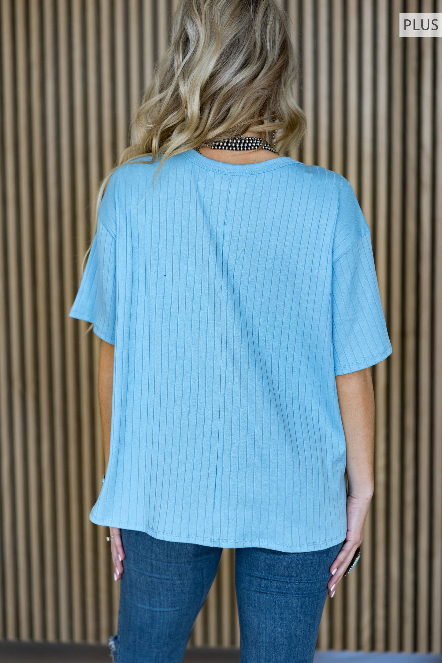 Ribbed Boyfriend Style Oversized Top: RED
