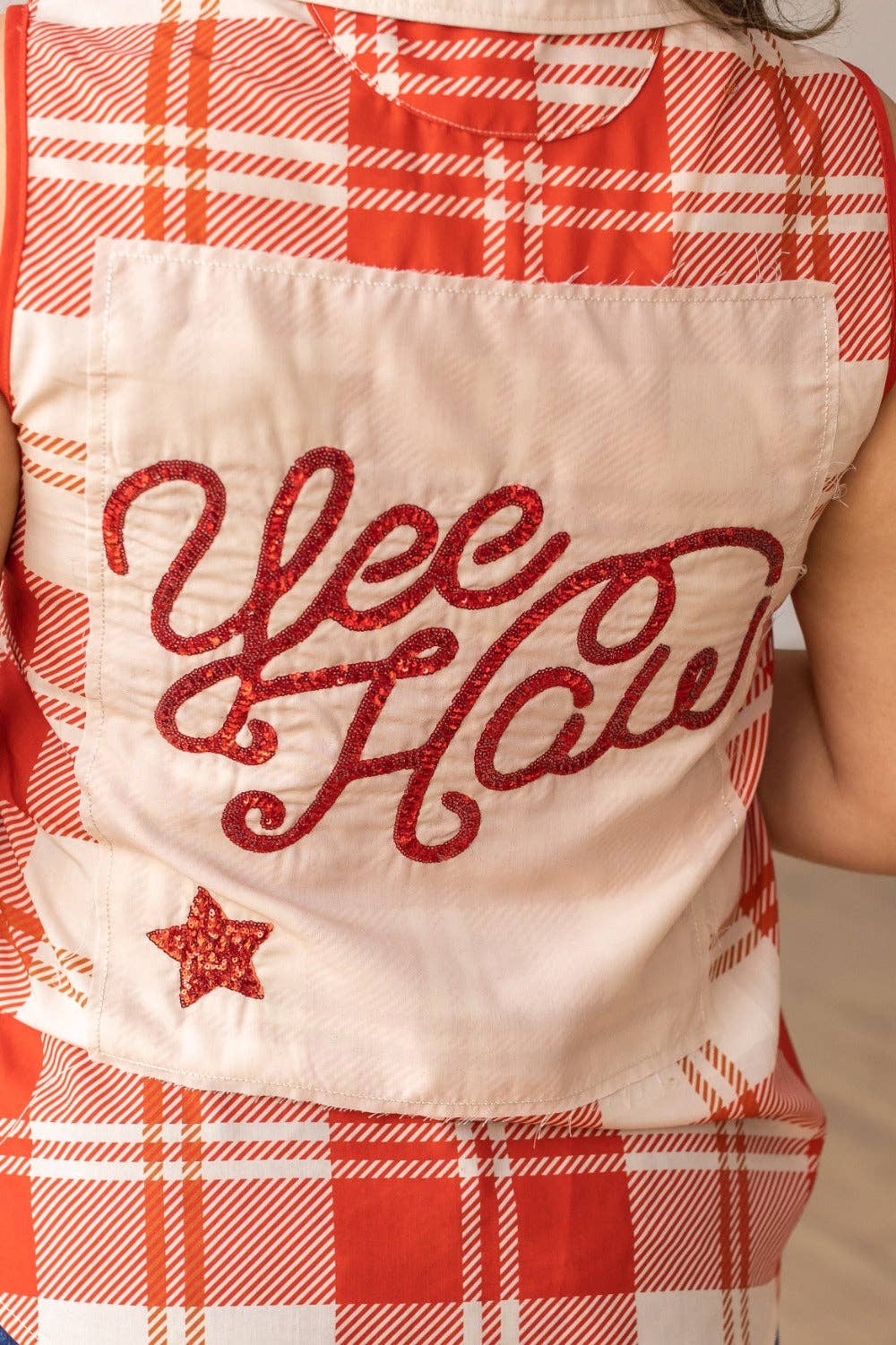 Can I Get A YeeHaw Button Up: Red / 2X-Large