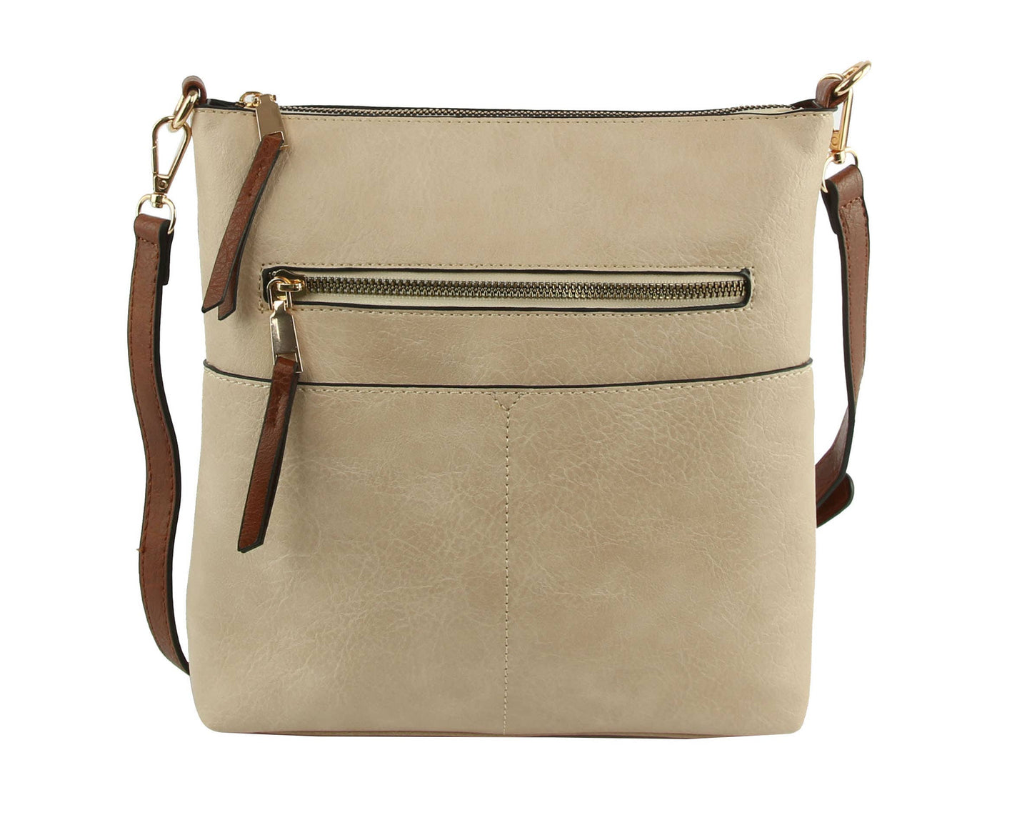 Classic Front Pocket Crossbody Sling: MUSTARD