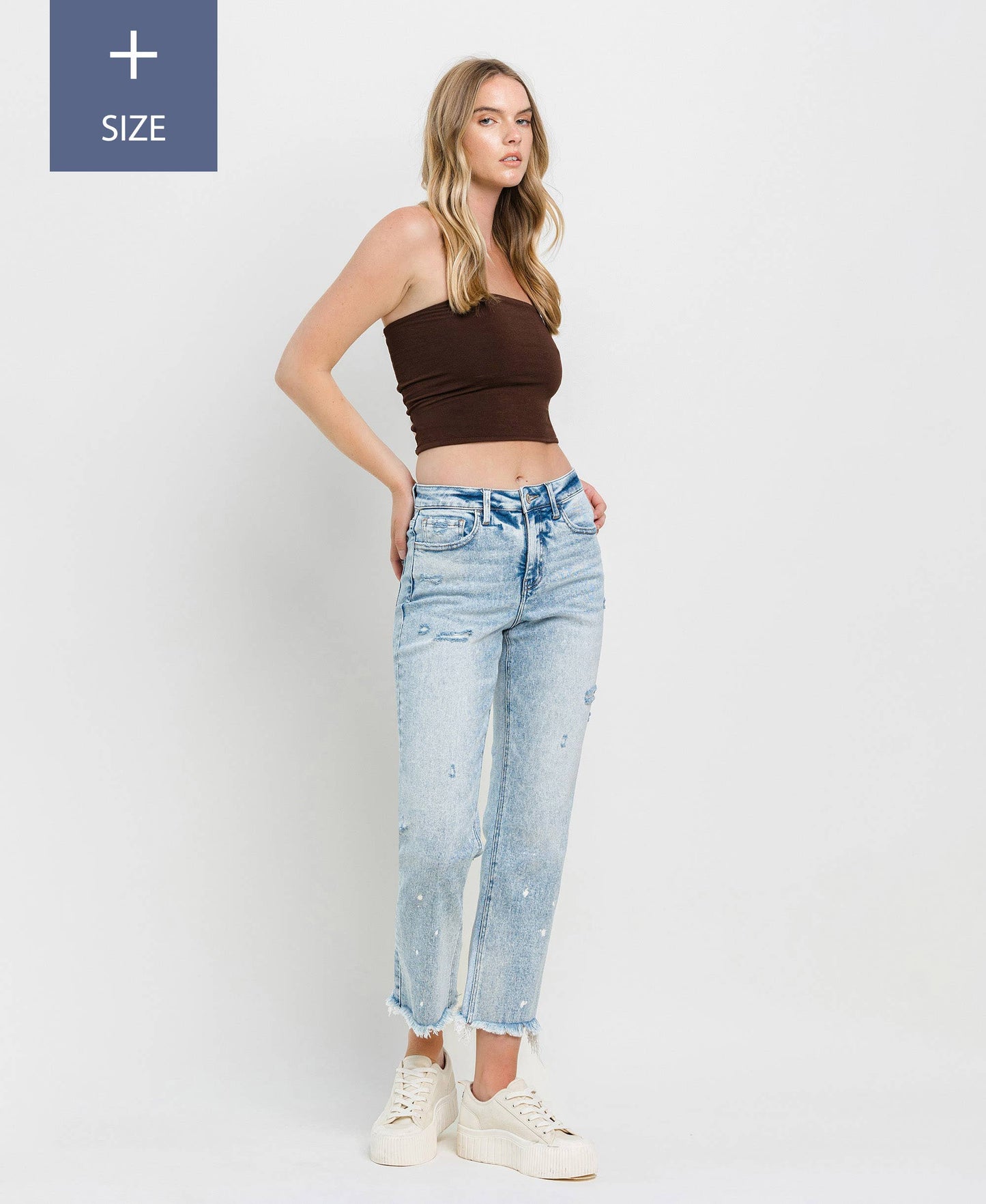 TUMMY CONTROL HIGH RISE STRAIGHT JEANS LV1295-P: DISCOVER ME