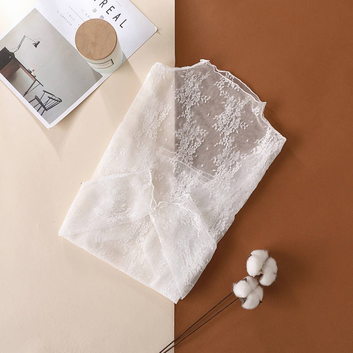 SEMI SHEER MESH LACE SEXY SLIM BOTTOMING SHIRT_CWTBLL2662: APRICOT