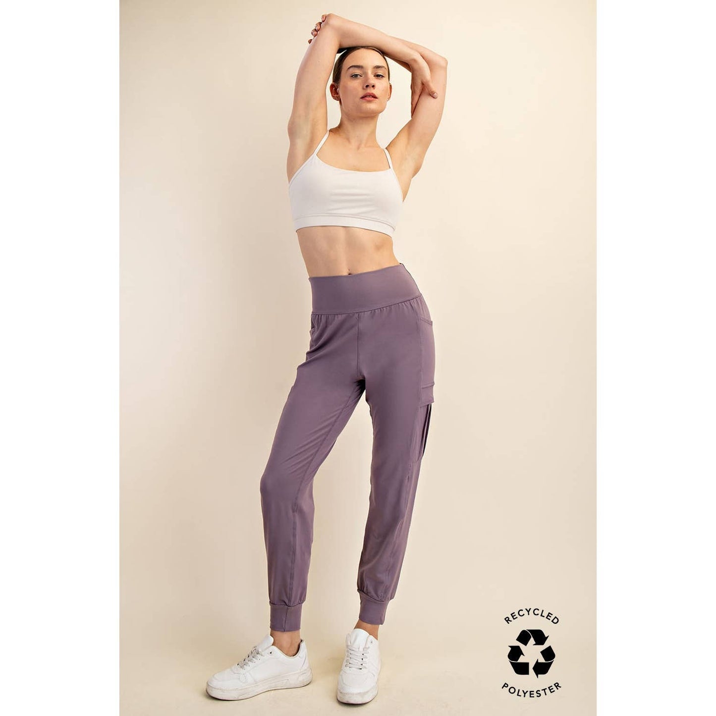 BUTTER JOGGER WITH SIDE POCKETS: True Red