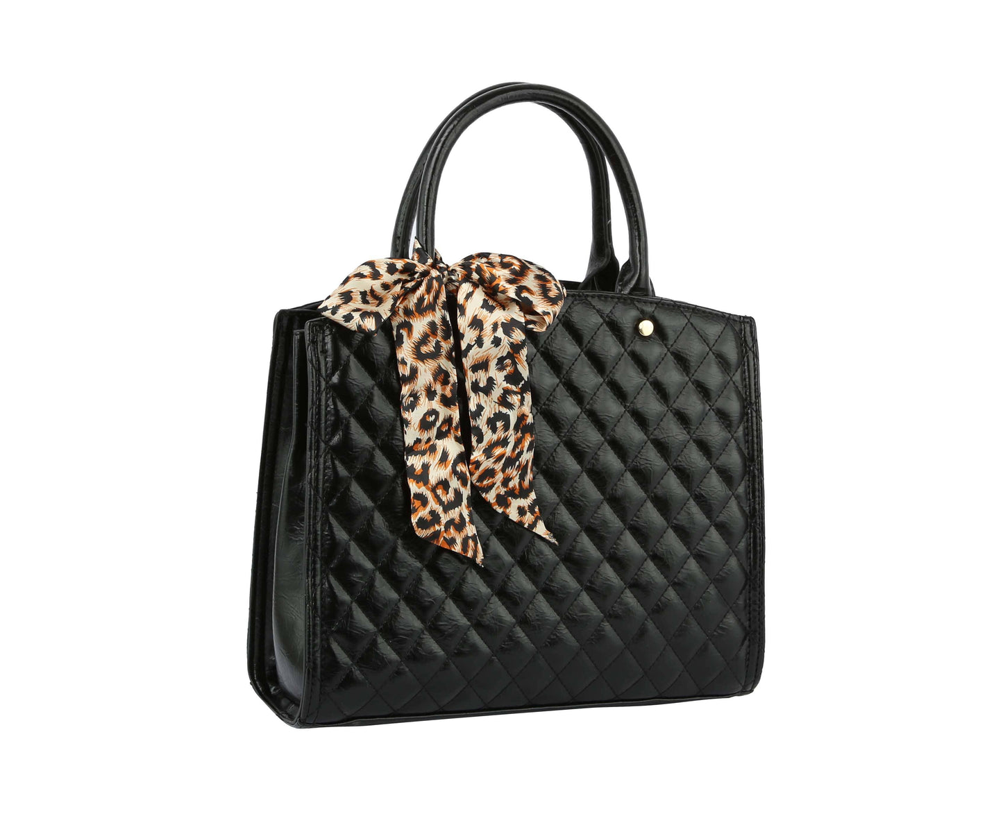 Fashion Double Compartment Quilted Satchel: Purple / ONE SIZE