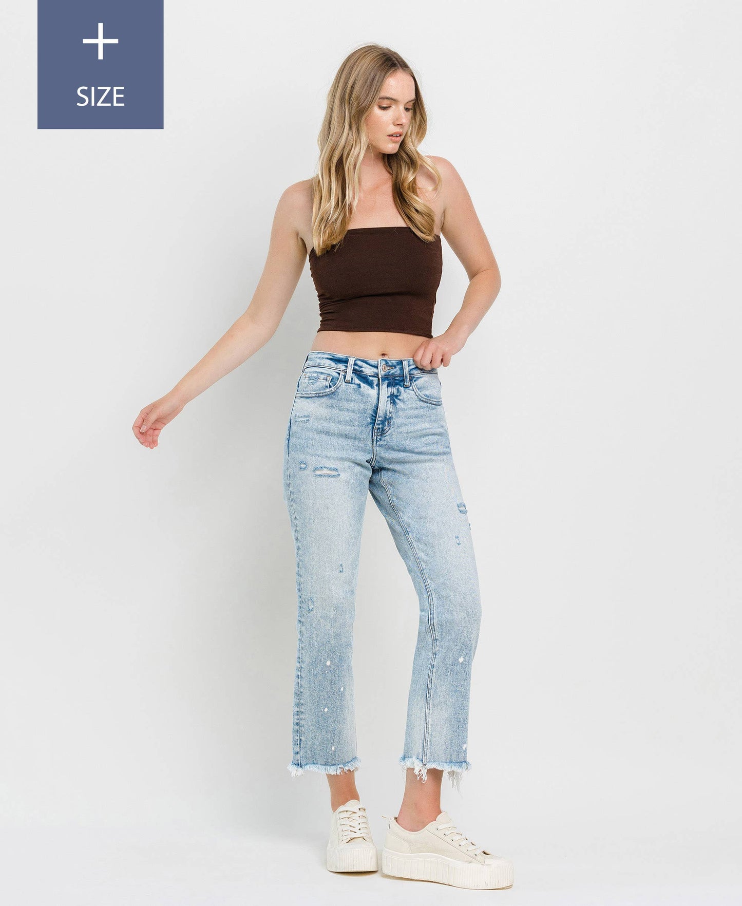 TUMMY CONTROL HIGH RISE STRAIGHT JEANS LV1295-P: DISCOVER ME
