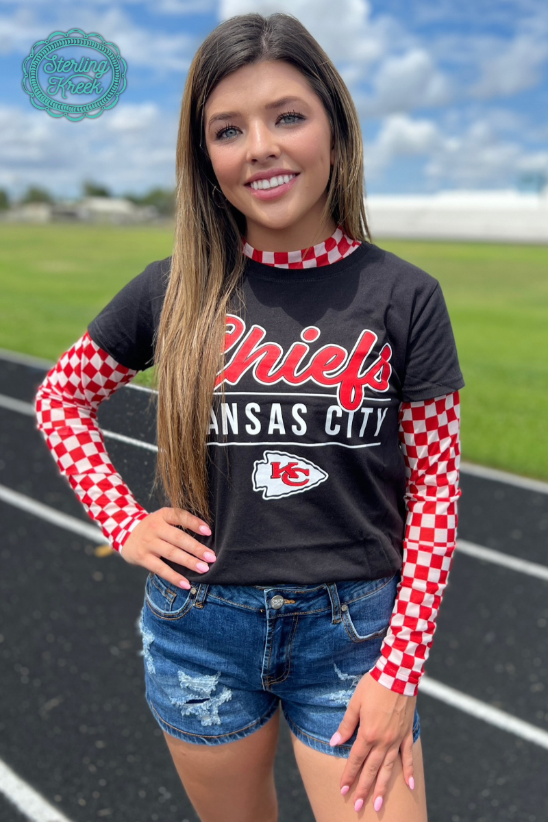 Pep Rally Mesh Top Red: