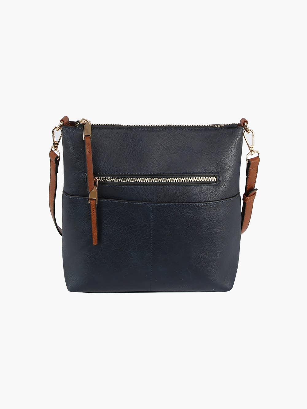 Classic Front Pocket Crossbody Sling: Red