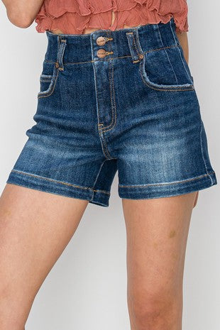 Risen Dark Denim Jean Short