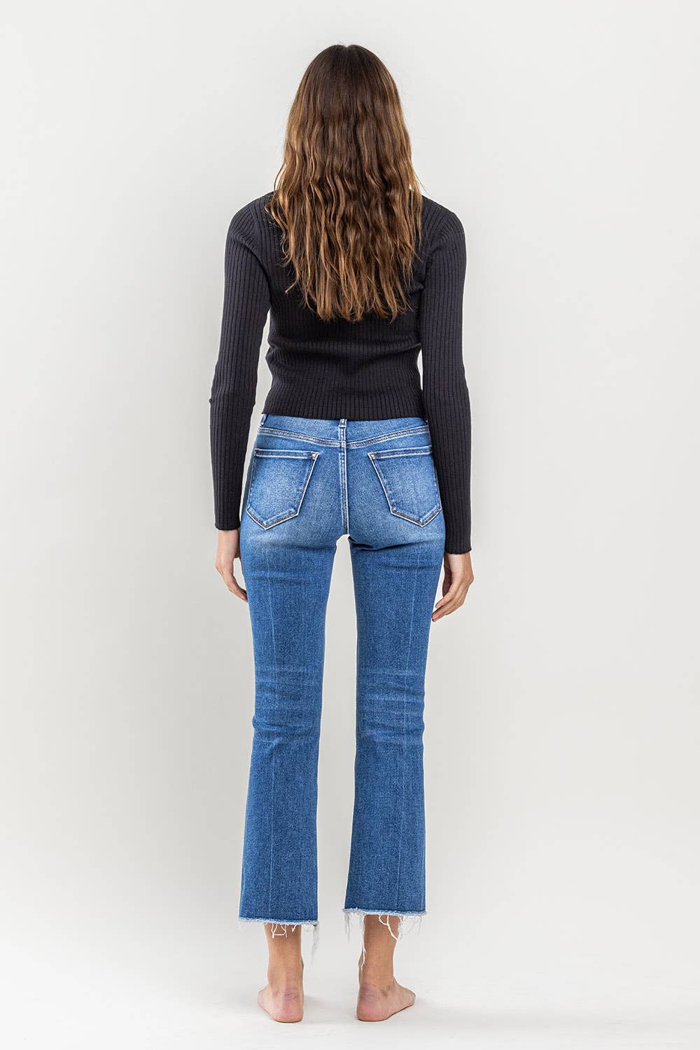 HIGH RISE KICK FLARE  JEANST5910: ENCOURAGINGLY / 28